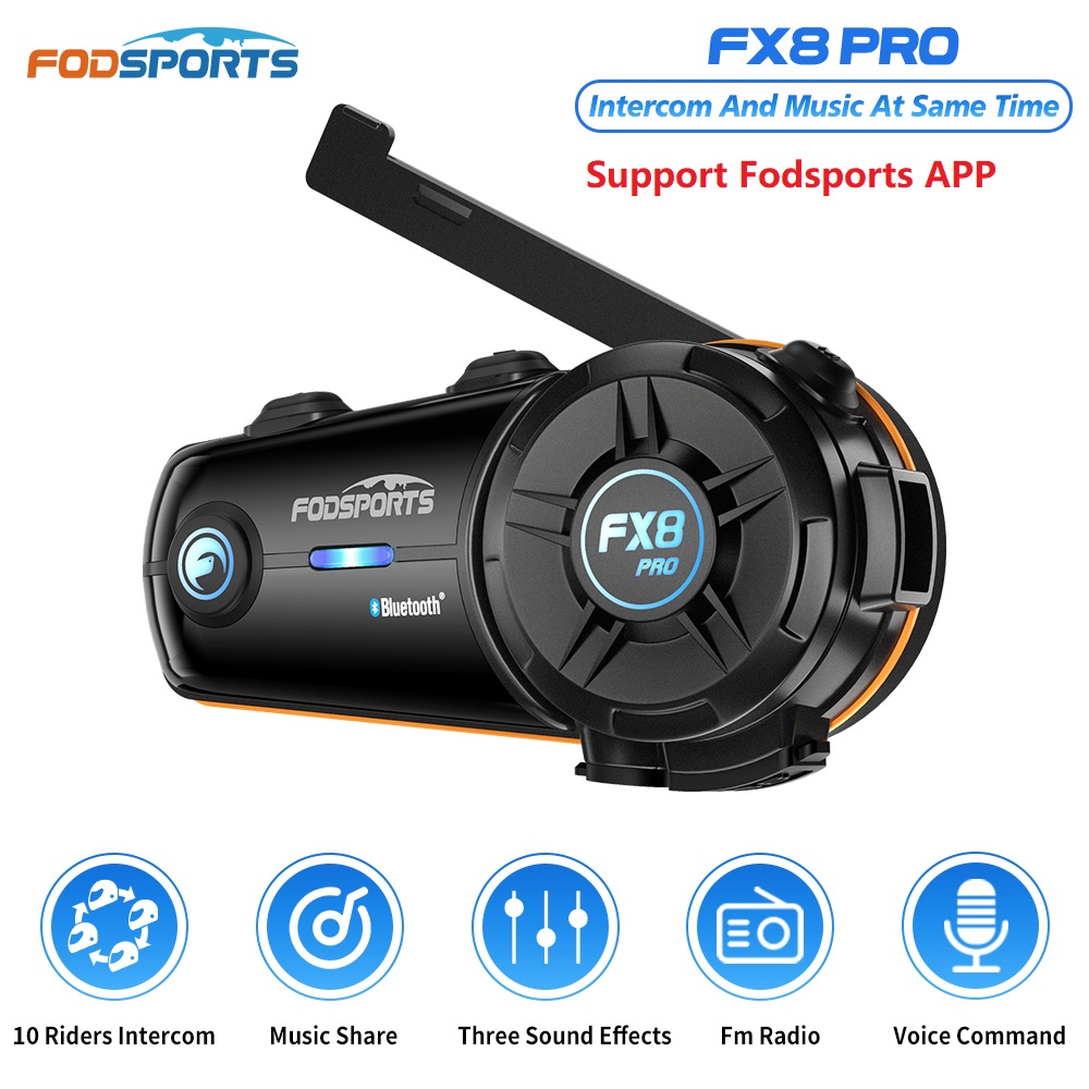 Fodsports Мотоцикл гарнитура,  – обзор и цена Full Face Motorcycle Helmet With Bluetooth