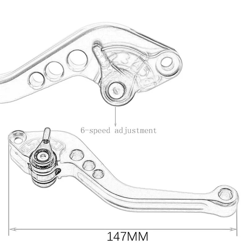 Короткие рычаги тормоза и сцеп – обзор и цена Cnc Aluminum Adjustable Brake Clutch Levers