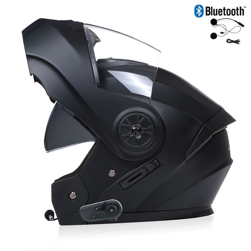 Мотоциклетный анфас с Bluetoot – обзор и цена Modular Flip Up Motorcycle Helmet Dot Approved