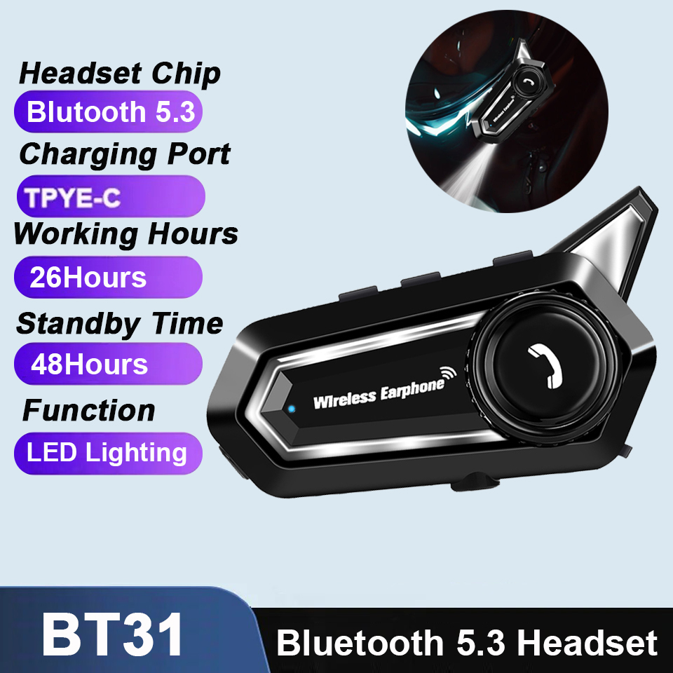 BT31 Гарнитура для мотоциклетн – обзор и цена Full Face Motorcycle Helmet With Bluetooth