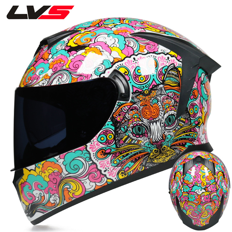 Мотошлем LVS с полной защитой  – обзор и цена Full Face Motorcycle Helmet With Bluetooth